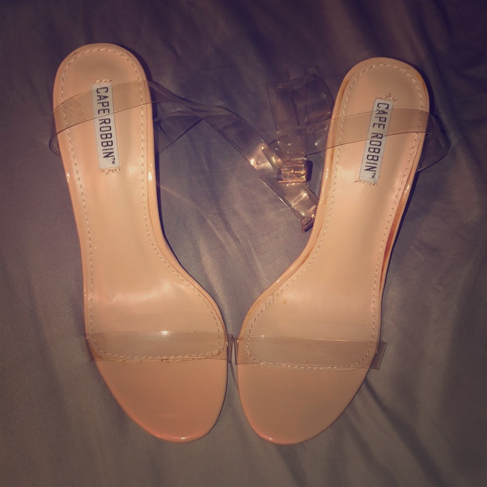 Clear heels